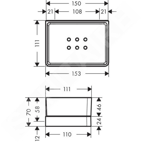 Axor Universal - Étagère pour serviette, chrome 42802000