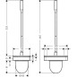 Axor Universal - Balayette de toilette avec support, chrome 42835000