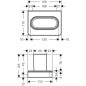 Axor Universal - Verre pour brosse à dents et dentifrice, chrome 42834000