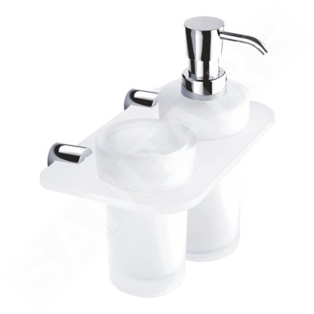 Nimco Bormo - Double support pour distributeur et verre, chrome BR X3-5831W-26