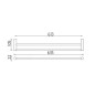 Nimco Bormo - Porte-serviettes, longueur, 640 mm, chromé BR 11061D-26