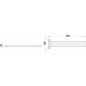 Nimco Bormo - Porte-serviettes, longueur 420 mm, chromé BR 11096-26