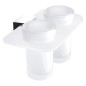Nimco Kibo - Porte-verre double, chromé Ki X3-58DW-26