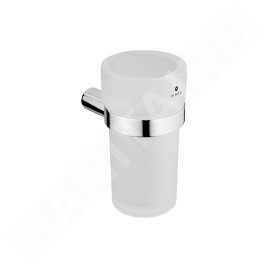 Nimco Bormo - Gobelet pour brosses à dents et dentifrice, chrome BR 11058W-26