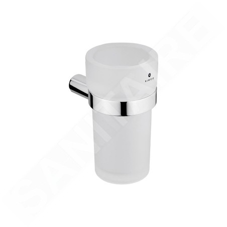 Nimco Bormo - Gobelet pour brosses à dents et dentifrice, chrome BR 11058W-26