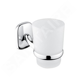Nimco Simona - Pot à brosse à dents et à dentifrice avec support, chromé SI 7258C-26