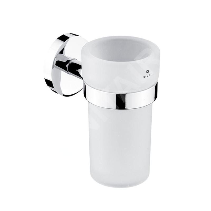 Nimco Unix - Gobelet pour brosses à dents et dentifrice, chrome UN 13058W-26