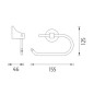Nimco Monolit - Porte-papier toilette, chrome MO 4055-26