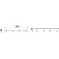 Nimco Bormo - Crochet quadruple, chrome BR 11104-26