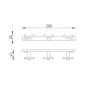 Nimco Bormo - Crochet double triple, chromé BR 11106-26