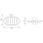 Nimco Simona - Porte-savon fil avec support, chrome SI 7259Z-26