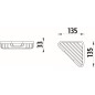 Nimco Open - Tablette d'angle en fil métallique, chromée OP 101N-26