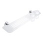 Nimco Unix - Tablette IXI à trous fraisés 600 mm avec verres, chromée UN X360-58DW-26 Nimco Unix - Tablette IXI à trous fraisés 600 mm avec verres, chromée UN X360-58DW-26