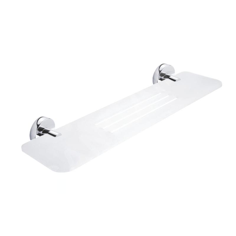 Nimco Unix - Tablette IXI avec trous fraisés, 50 cm, chromée UN X350-26