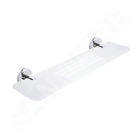 Nimco Unix - Tablette IXI avec trous fraisés, 50 cm, chromée UN X350-26