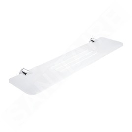 Nimco Bormo - Tablette avec trous fraisés, longueur 500 mm, plexiglas mat/chrome BR X350-26