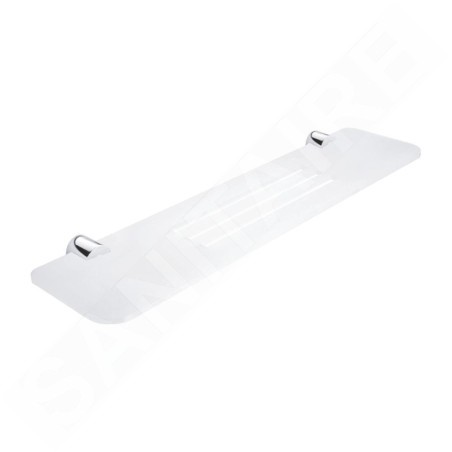 Nimco Bormo - Tablette avec trous fraisés, longueur 500 mm, plexiglas mat/chrome BR X350-26