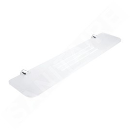 Nimco Bormo - Tablette avec trous fraisés, longueur 600 mm, plexiglas mat/chrome BR X360-26