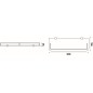 Nimco Bormo - Tablette, longueur 300 mm, verre dépoli/chrome BR 11091AX-30-26