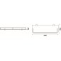 Nimco Bormo - Tablette, longueur 400 mm, verre dépoli/chrome BR 11091AX-40-26