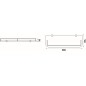 Nimco Bormo - Tablette, longueur 500 mm, verre dépoli/chrome BR 11091AX-50-26