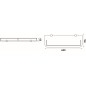 Nimco Bormo - Tablette, longueur 600 mm, verre dépoli/chrome BR 11091AX-60-26