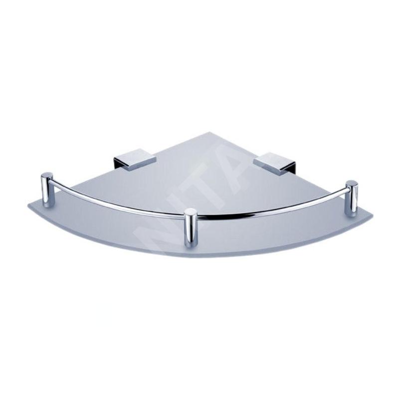Nimco Kibo - Tablette d'angle, verre dépoli/chrome Ki 14091RA-26
