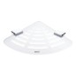 Nimco Kibo - Tablette d'angle avec trous fraisés, plexiglas mat/chrome Ki X211-26