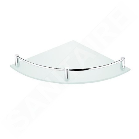 Nimco Pièces de rechange - Verre d'angle de remplacement avec cadre, chromé 1091RA-26