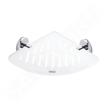 Nimco Unix - Tablette d'angle IXI avec fraisage, chromée UN X212-26