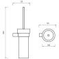 Nimco Bormo - Brosse de toilette, chromée BR 11094W-26