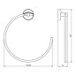 Novaservis Metalia 11 - Anneau porte-serviette, chrome 0101,0 Novaservis Metalia 11 - Anneau porte-serviette, chrome 0101,0