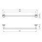 Novaservis Metalia 11 - Porte-serviettes, 650 mm, chrome 0128,0 Novaservis Metalia 11 - Porte-serviettes, 650 mm, chrome 0128,0