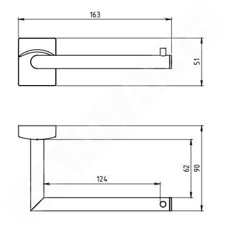 Novaservis Metalia 12 - Porte-rouleaux, chrome 0210,0
