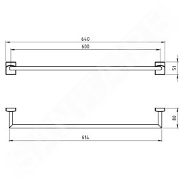 Novaservis Metalia 12 - Porte-serviettes, 650 mm, chrome 0228,0
