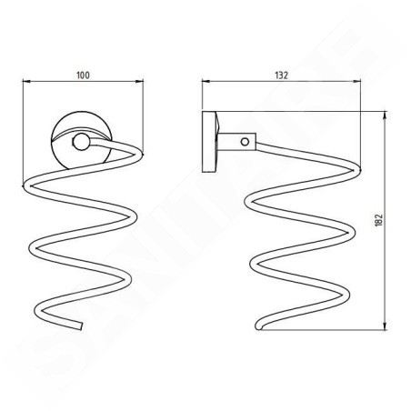 Novaservis Metalia 11 - Support de sèche-cheveux, chrome 0183,0
