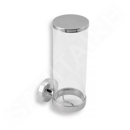 Novaservis Metalia 11 - Distributeur de tampons démaquillants, verre/chrome 0172,0