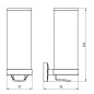 Novaservis Metalia 11 - Distributeur de tampons démaquillants, verre/chrome 0172,0 Novaservis Metalia 11 - Distributeur de tampons démaquillants, verre/chrome 0172,0