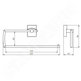 Novaservis Metalia 12 - Porte serviettes en papier, chrome 0251,0