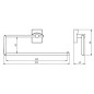 Novaservis Metalia 12 - Porte serviettes en papier, chrome 0251,0