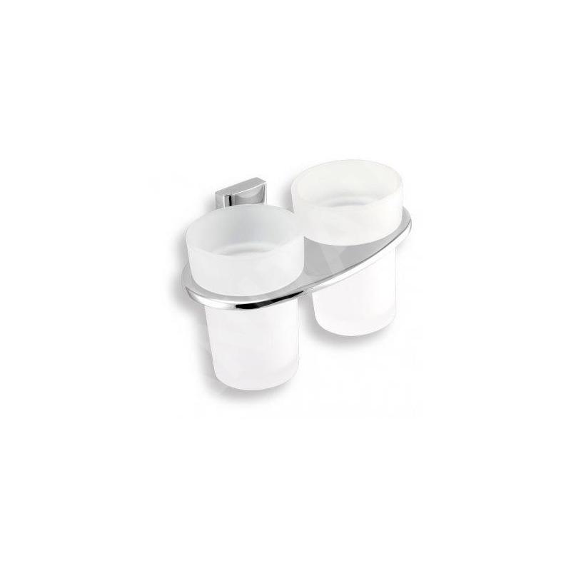 Novaservis Metalia 12 - Support pour deux verres, verre/chrome 0257,0 Novaservis Metalia 12 - Support pour deux verres, verre/chrome 0257,0