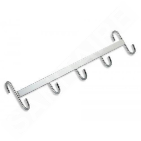 Novaservis Accessoires métalliques - Patère à cinq crochets pour sèche-serviettes, chrome 6002,0