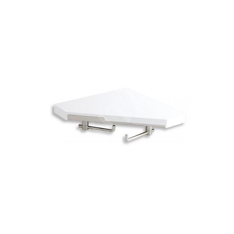 Novaservis Titania Yacore - Tablette d’angle avec deux crochets rotatifs, plastique 65535,1 Novaservis Titania Yacore - Tablette d’angle avec deux crochets rotatifs, plastique 65535,1
