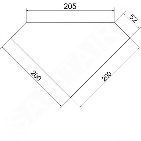 Novaservis Titania Yacore - Tablette d’angle avec deux crochets rotatifs, plastique 65535,1