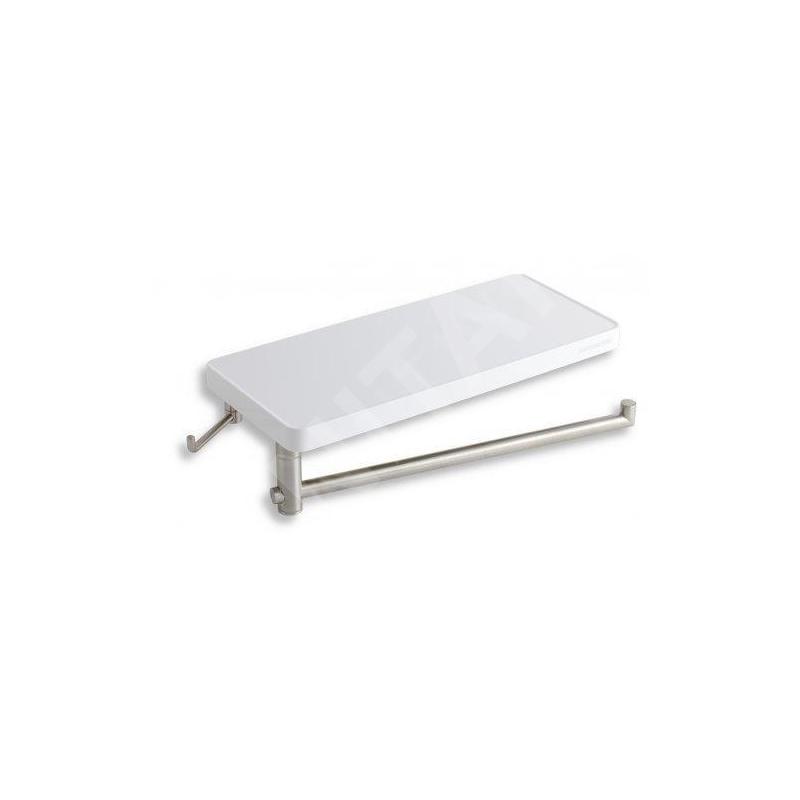 Novaservis Titania Yacore - Tablette avec porte-serviettes rotatif et crochet, plastique 65582,1 Novaservis Titania Yacore - Tablette avec porte-serviettes rotatif et crochet, plastique 65582,1