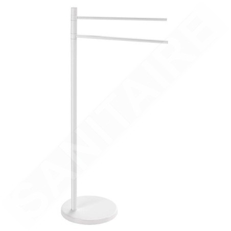 Aqualine White Line - Support avec porte-serviettes, blanc MM31