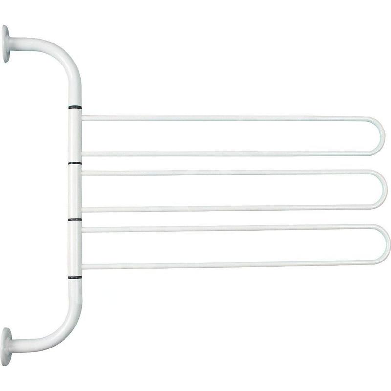 Aqualine White Line - Séchoir triple pivotant, blanc 8002