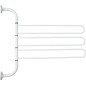 Aqualine White Line - Séchoir triple pivotant, blanc 8002
