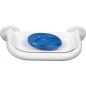 Aqualine White Line - Distributeur de savon avec support, blanc 8006