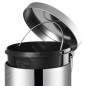 Aqualine Simple Line - Poubelle 12 L, acier inoxydable poli 27112